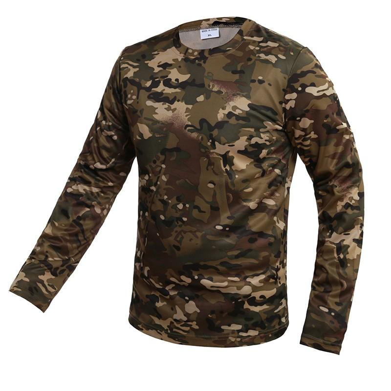 Tシャツ メンズ モフラージュティーシャツ 長袖 迷彩 吸汗速乾 立体裁断 通気 スポーツ 軽量 | ホームアイホーム | 05