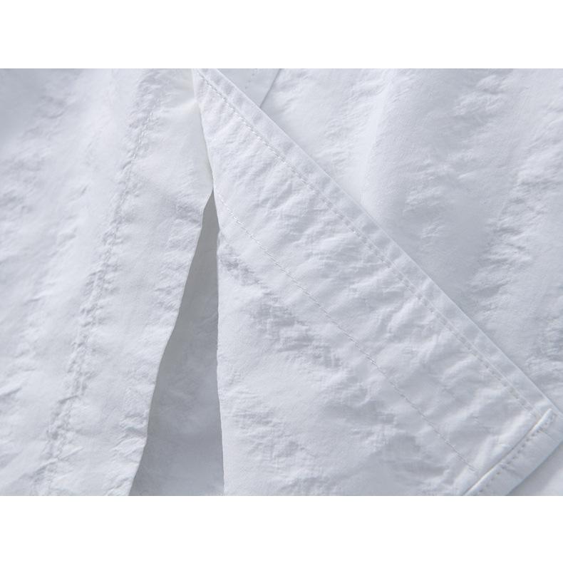 半袖シャツ 白シャツ ストライプ柄 メンズ カジュアル 柔らかい コットン ビジカジ 涼しい 夏服 トップス | ブランド登録なし | 12