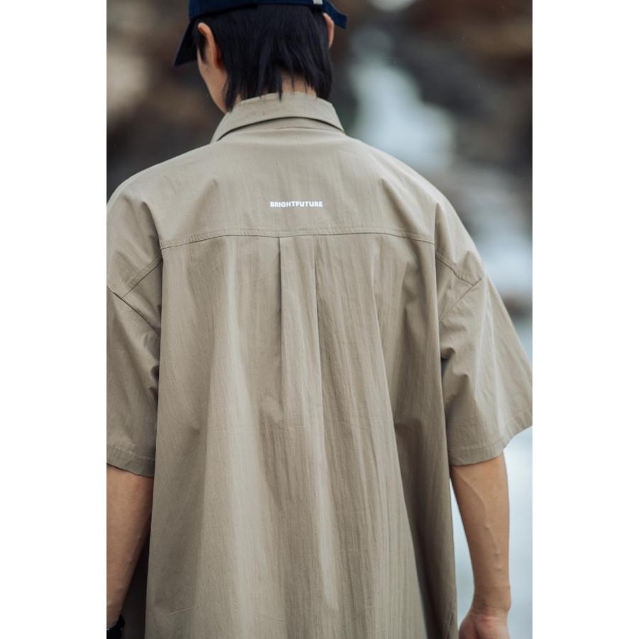 シャツ メンズ 半袖 ナイロンシャツ ストレッチ ポケット ビッグシルエット 大きいサイズ ワークシャツ キャンプシャツ 涼しい ゴルフ カジュアルシャツ 夏 | ホームアイホーム | 05