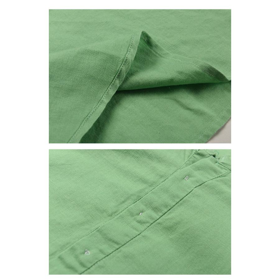 リネンシャツ メンズ 無地 半袖 麻綿 白シャツ シャツ カジュアル | ホームアイホーム | 12