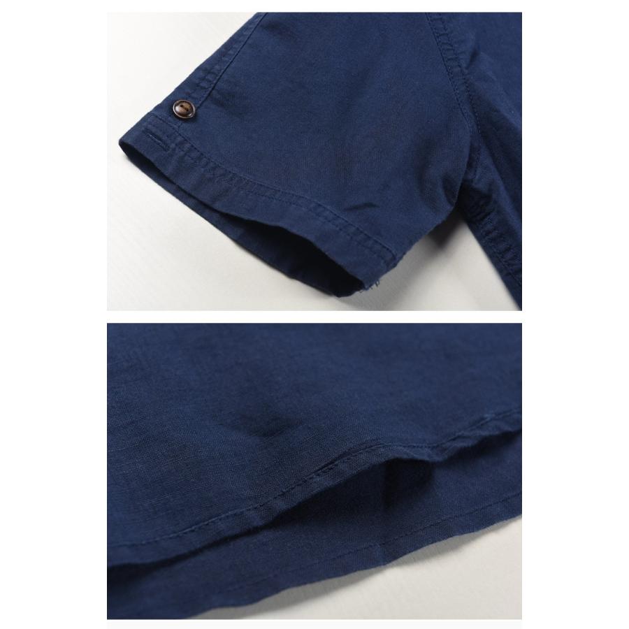 リネンシャツ メンズ 無地 半袖 麻綿 白シャツ シャツ カジュアル | ホームアイホーム | 13