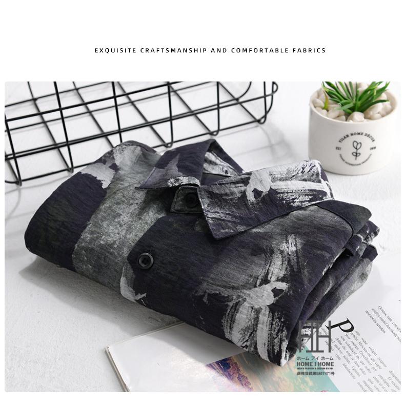 アロハシャツ メンズ 半袖 レーヨンシャツ 柄シャツ カジュアルシャツ ハワイアン リネンシャツ 総柄 レーヨン 麻混紡 涼しい ポケット付き おしゃれ ひんやり | ホームアイホーム | 02