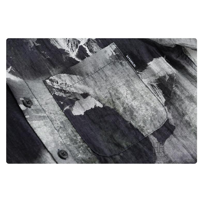 アロハシャツ メンズ 半袖 レーヨンシャツ 柄シャツ カジュアルシャツ ハワイアン リネンシャツ 総柄 レーヨン 麻混紡 涼しい ポケット付き おしゃれ ひんやり | ホームアイホーム | 10