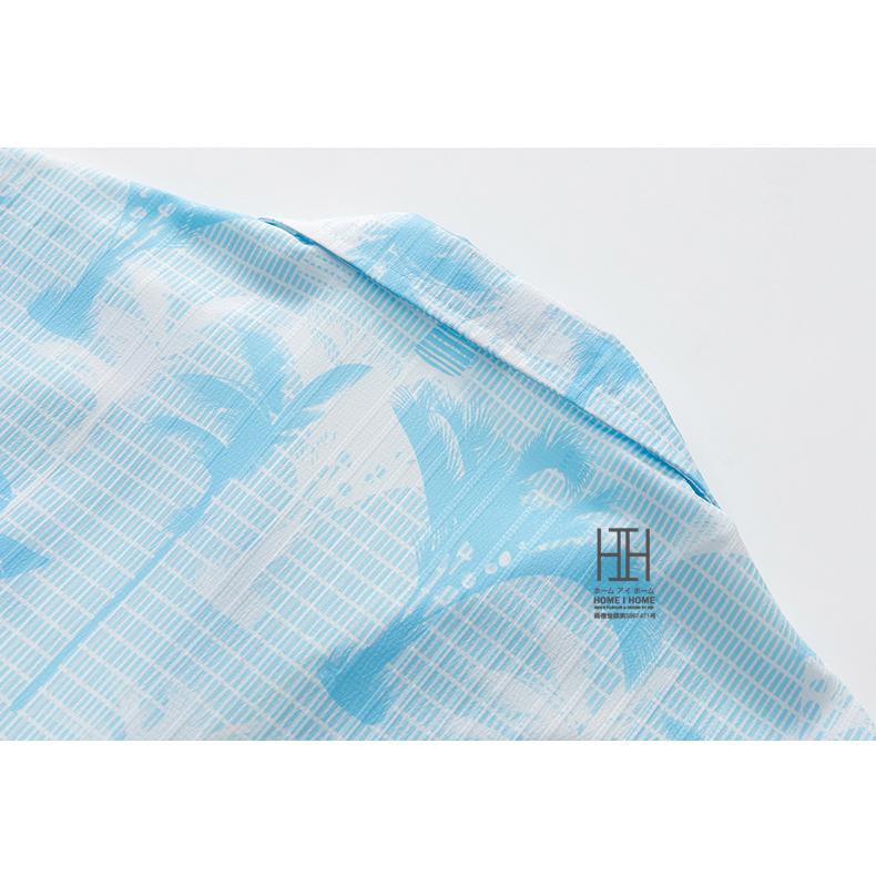 キューバシャツ アロハシャツ メンズ 半袖 おしゃれ プリント 涼しい ひんやり ポケット カジュアル  キューバカラー オープンカラーシャツ メンズシャツ | ホームアイホーム | 11