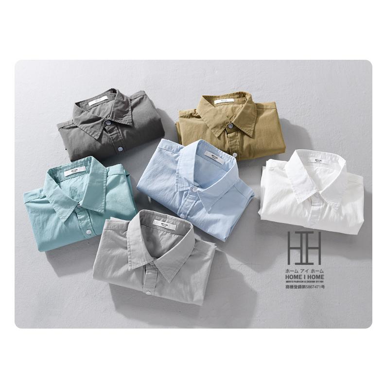 シャツ メンズ 半袖 白シャツ ビジネス シンプル 無地 半袖シャツ 柔らかい おしゃれ 涼しい 羽織り サマー カジュアルシャツ メンズシャツ メンズファッション | ホームアイホーム | 09