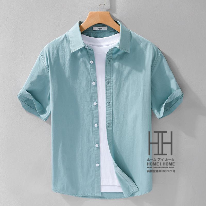 シャツ メンズ 半袖 白シャツ ビジネス シンプル 無地 半袖シャツ 柔らかい おしゃれ 涼しい 羽織り サマー カジュアルシャツ メンズシャツ メンズファッション | ホームアイホーム | 03