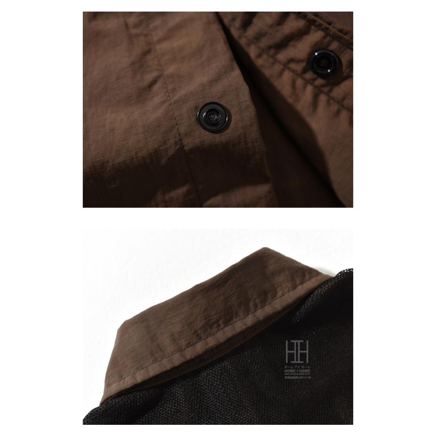 ワークシャツ 半袖 シャツ メンズ ナイロンシャツ 軽量 防シワ 速乾 おしゃれ スナップボタン 胸ポケット付き ひんやり 涼しい 軽い きれいめ メンズシャツ | ホームアイホーム | 13