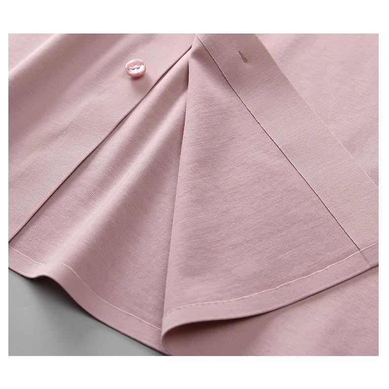 ワイシャツ カジュアルシャツ 半袖 メンズ 無地 シルクシャツ ドレスシャツ ノーアイロン 形態安定 ストレッチ 滑らかい 柔らかい 上質 ビジネス トップス | ホームアイホーム | 13