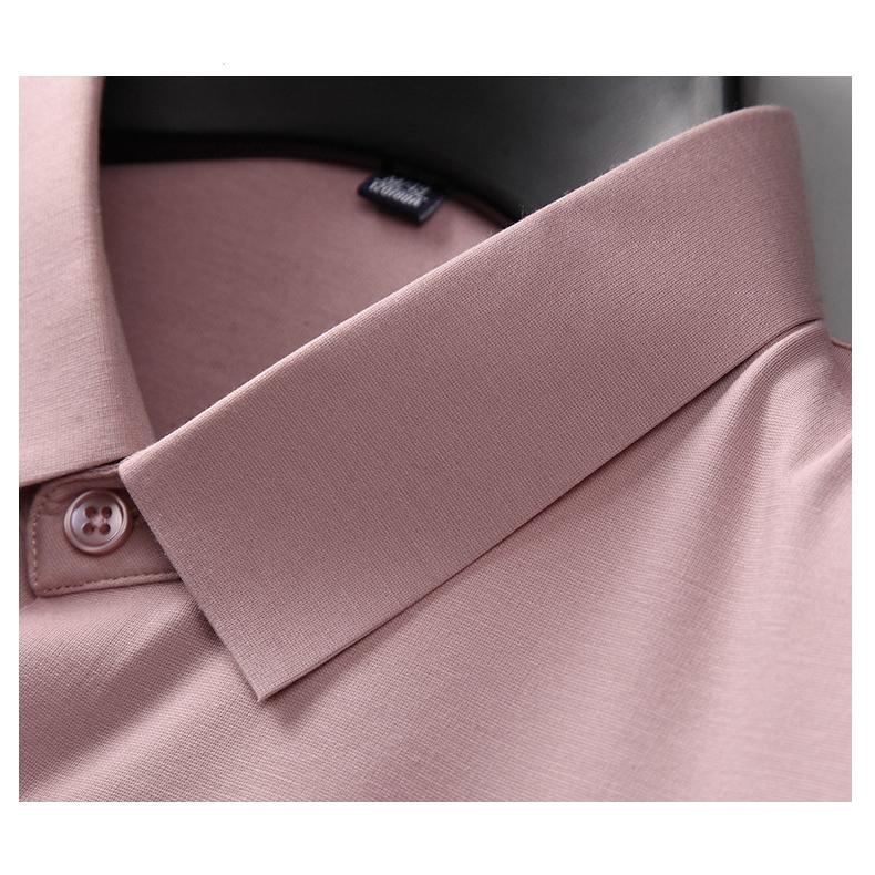 ワイシャツ カジュアルシャツ 半袖 メンズ 無地 シルクシャツ ドレスシャツ ノーアイロン 形態安定 ストレッチ 滑らかい 柔らかい 上質 ビジネス トップス | ホームアイホーム | 09