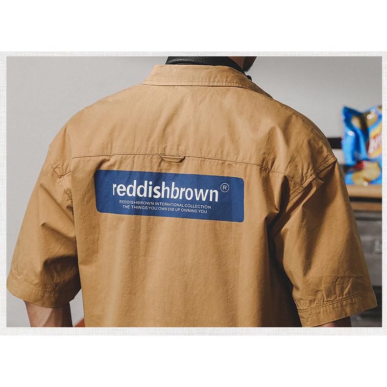 アメカジ ワークシャツ メンズ 白シャツ 半袖 ポケット付き 無地 ストリート バックプリント コットン おしゃれ 夏 | ホームアイホーム | 15