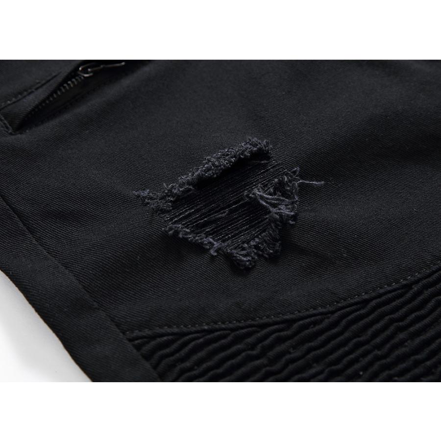 ハーフパンツ メンズ ストレッチ 無地 デニムパンツ ミリタリー系 カジュアル 細身 ウォッシュ加工 | ホームアイホーム | 14