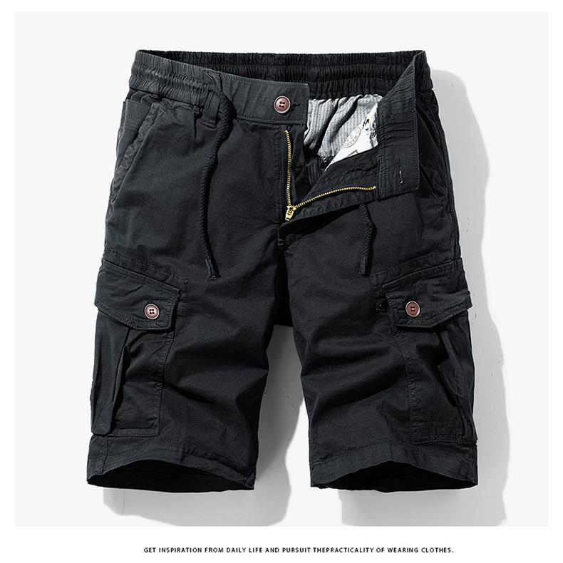 ハーフカーゴパンツ メンズ ハーフパンツ ショート丈 無地 短パン イージーパンツ 多ポケット ストレッチ カジュアル 夏 ボトムス | ホームアイホーム | 10