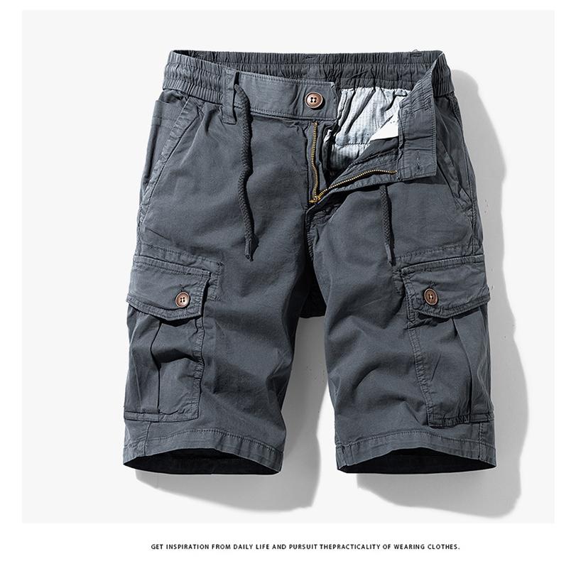 ハーフカーゴパンツ メンズ ハーフパンツ ショート丈 無地 短パン イージーパンツ 多ポケット ストレッチ カジュアル 夏 ボトムス | ホームアイホーム | 11