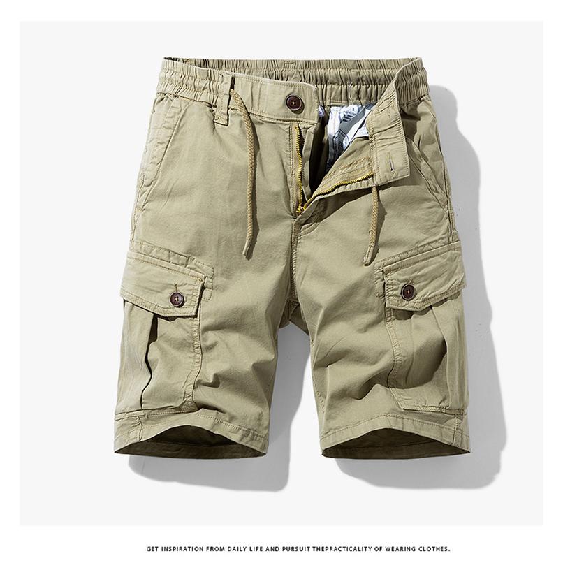 ハーフカーゴパンツ メンズ ハーフパンツ ショート丈 無地 短パン イージーパンツ 多ポケット ストレッチ カジュアル 夏 ボトムス | ホームアイホーム | 07