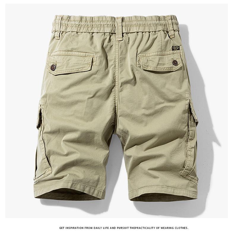 ハーフカーゴパンツ メンズ ハーフパンツ ショート丈 無地 短パン イージーパンツ 多ポケット ストレッチ カジュアル 夏 ボトムス | ホームアイホーム | 08