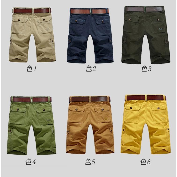 カーゴショート メンズ ショートパンツ ハーフパンツ 夏 短パン サマー 大きいサイズ 無地 | ホームアイホーム | 08