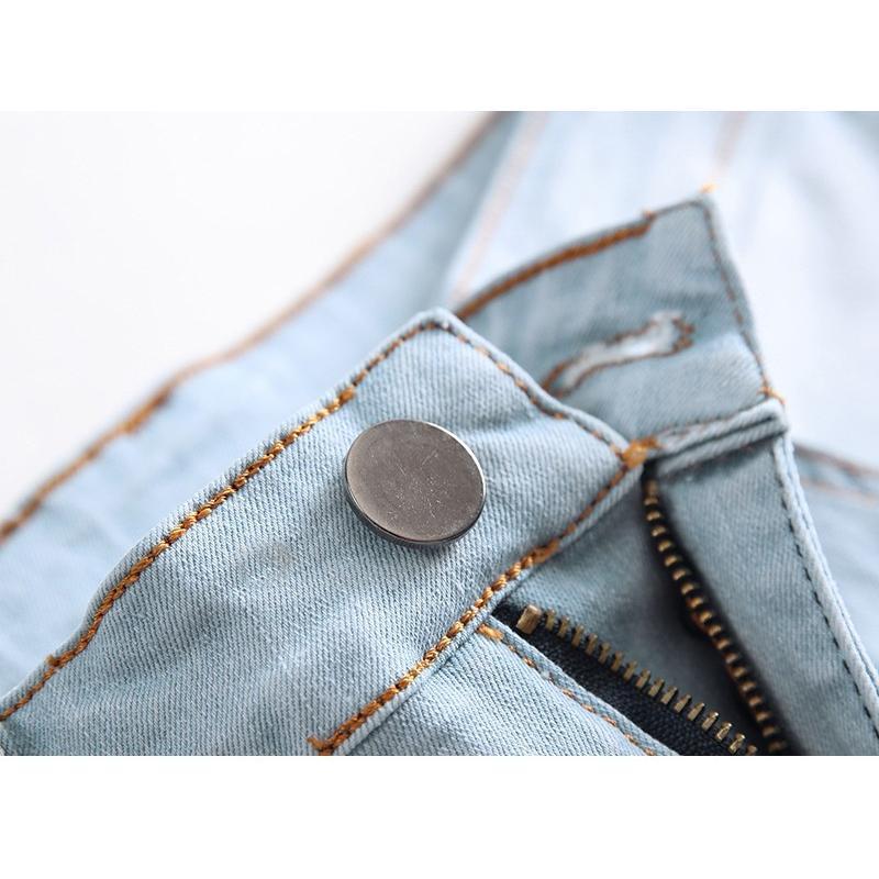 デニム ショートパンツ カットオフ メンズ 膝丈 ダメージ加工 ストレッチ ヒゲ ギャザータック ハーフパンツ 夏 カジュアル | ブランド登録なし | 11