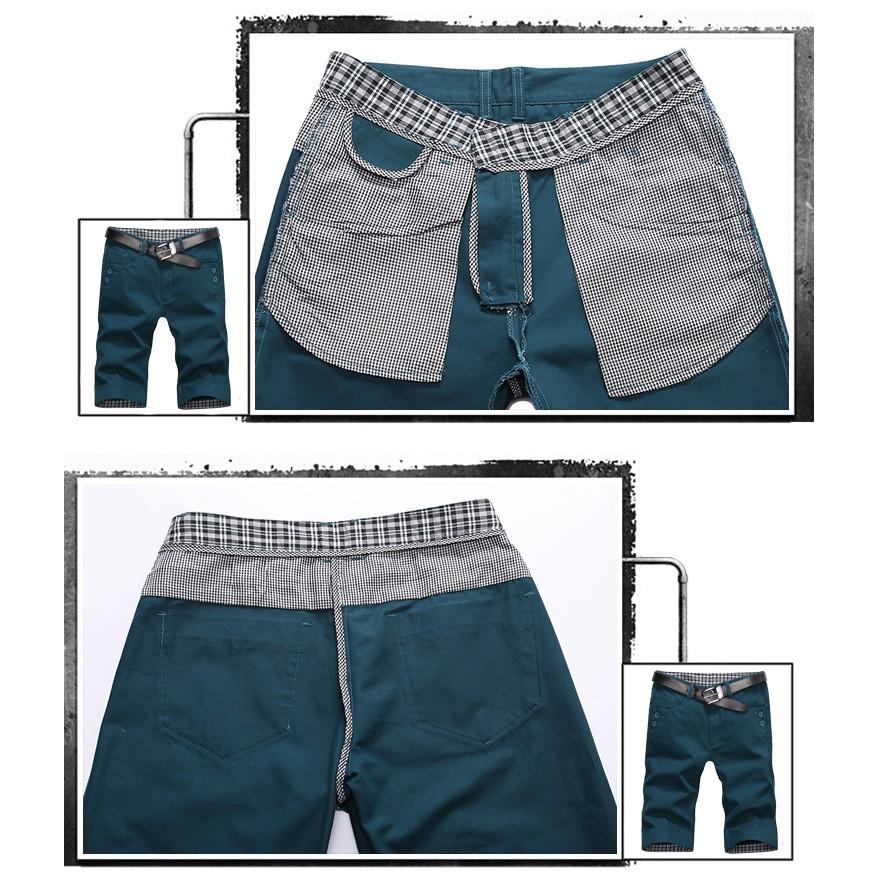 ショートパンツ メンズ スリム 無地 ストレート カジュアルビジネス対応 夏 カラフル | ホームアイホーム | 13