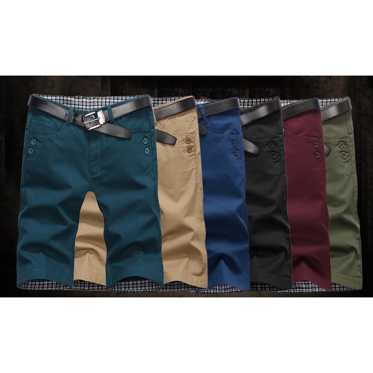 ショートパンツ メンズ スリム 無地 ストレート カジュアルビジネス対応 夏 カラフル | ホームアイホーム | 03