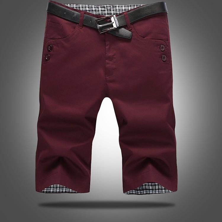 ショートパンツ メンズ スリム 無地 ストレート カジュアルビジネス対応 夏 カラフル | ホームアイホーム | 07