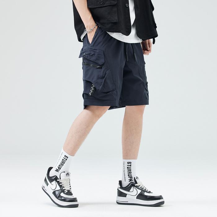 ハーフパンツ 短パン メンズ 大きいサイズ カーゴパンツ 接触冷感 ドライ 吸水速乾 涼しい おしゃれ ウエストゴム ワーク ひざ丈 5分丈 パンツ ショートパンツ | ホームアイホーム