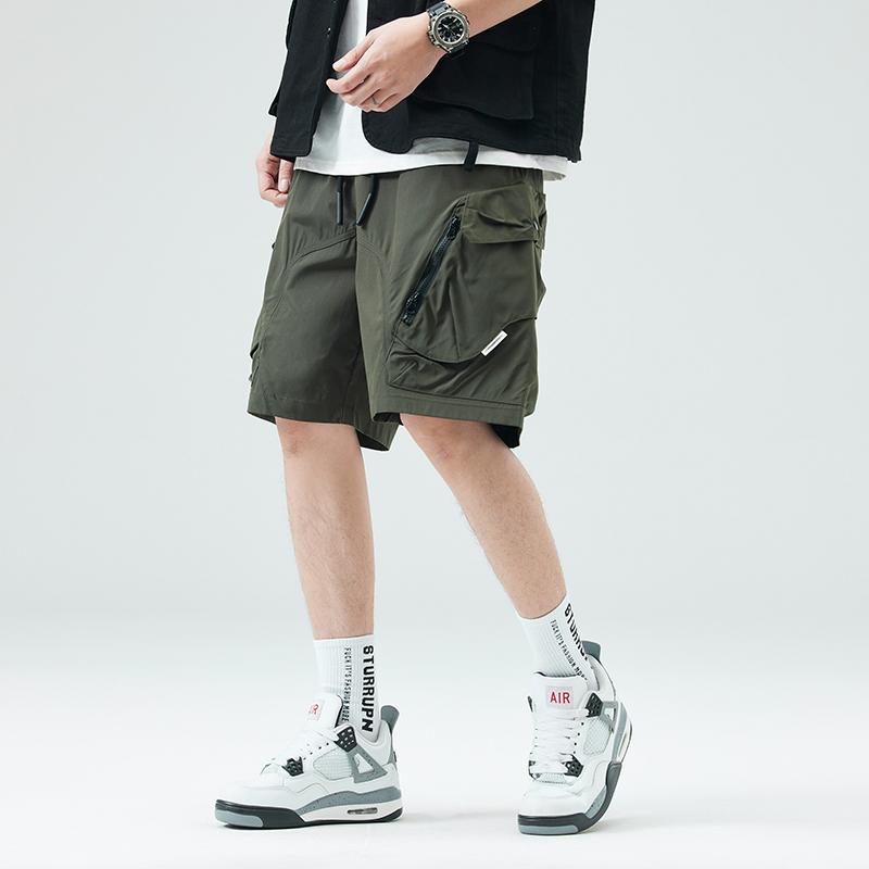 ハーフパンツ 短パン メンズ 大きいサイズ カーゴパンツ 接触冷感 ドライ 吸水速乾 涼しい おしゃれ ウエストゴム ワーク ひざ丈 5分丈 パンツ ショートパンツ | ホームアイホーム | 17