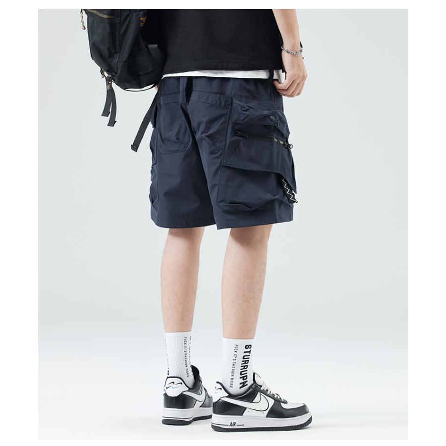 ハーフパンツ 短パン メンズ 大きいサイズ カーゴパンツ 接触冷感 ドライ 吸水速乾 涼しい おしゃれ ウエストゴム ワーク ひざ丈 5分丈 パンツ ショートパンツ | ホームアイホーム | 12