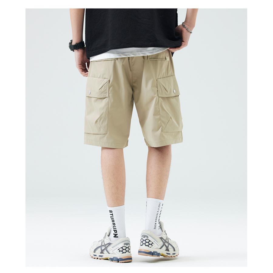 ハーフパンツ カーゴパンツ 短パン メンズ 大きいサイズ 水陸両用 夏用 アウトドア 接触冷感 ドライ 吸水速乾 涼しい UV おしゃれ イージーパンツ ウエストゴム | ホームアイホーム | 17