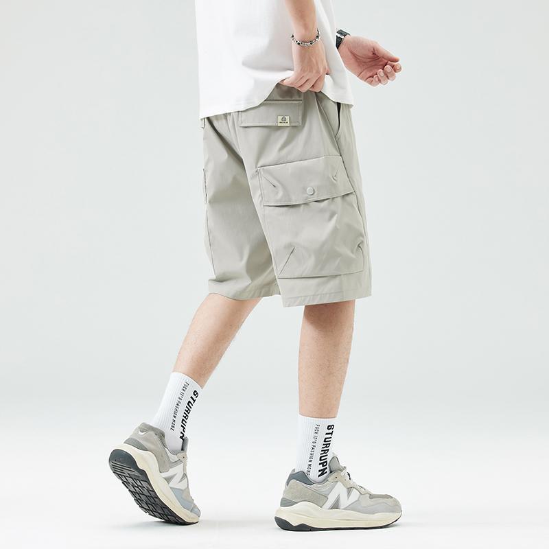 ハーフパンツ カーゴパンツ 短パン メンズ 大きいサイズ 水陸両用 夏用 アウトドア 接触冷感 ドライ 吸水速乾 涼しい UV おしゃれ イージーパンツ ウエストゴム | ホームアイホーム | 10