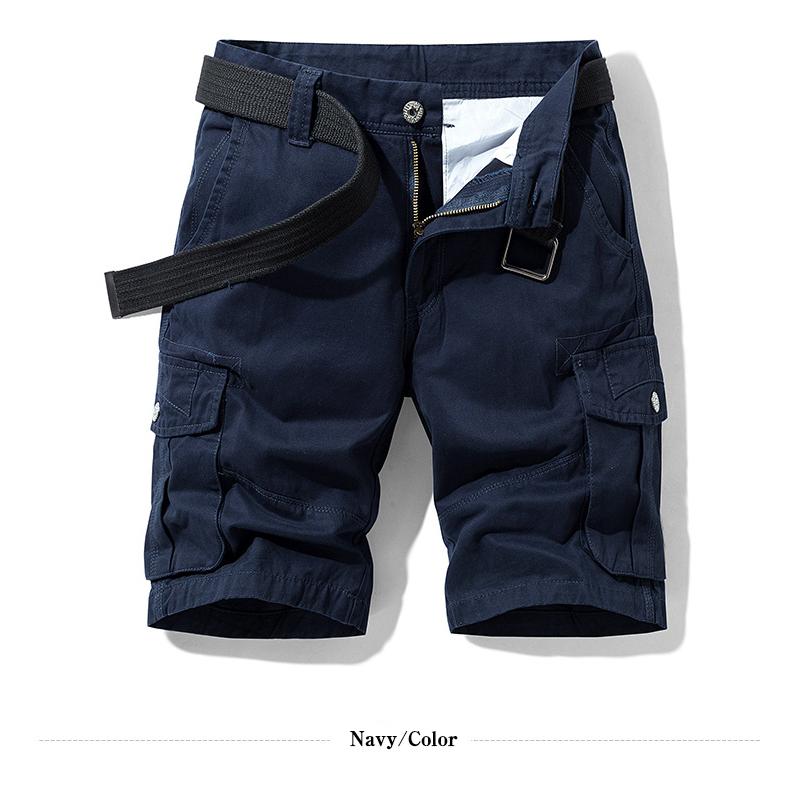 ハーフカーゴパンツ メンズ ショートパンツ ワークパンツ ミリタリー 無地 五分丈 ゆたり 通気 綿 サマー アウトドア | ホームアイホーム | 10