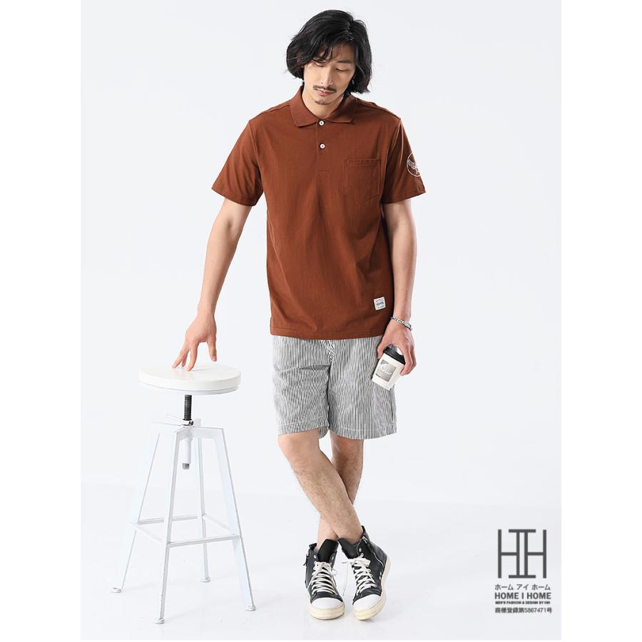 ショートパンツ ショーツ 短パン ハーフパンツ メンズ デニム パンツ ヘビーウェイト ジーンズ ジーパン ストライプ柄 ウォッシュ加工済み 綿 100 夏用 おしゃれ | ホームアイホーム | 07