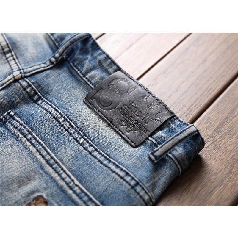 ハーフパンツ ショートパンツ カットオフ メンズ アップリケ 個性 オシャレ ジーンズ デニム | ホームアイホーム | 10