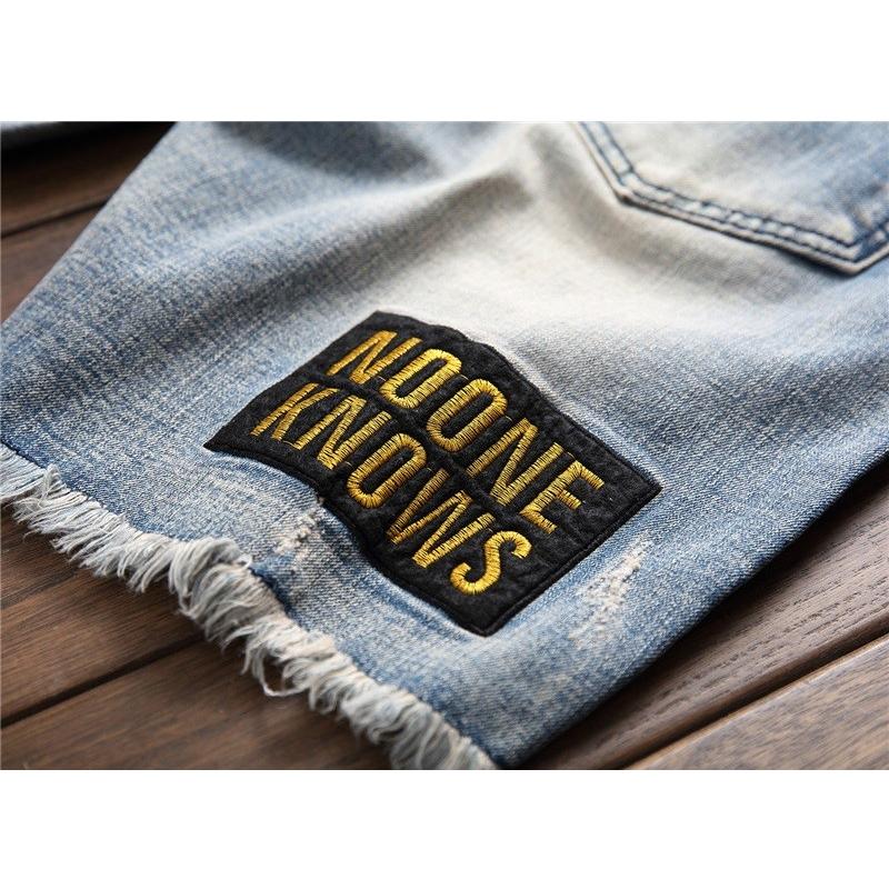 ハーフパンツ ショートパンツ カットオフ メンズ アップリケ 個性 オシャレ ジーンズ デニム | ホームアイホーム | 09