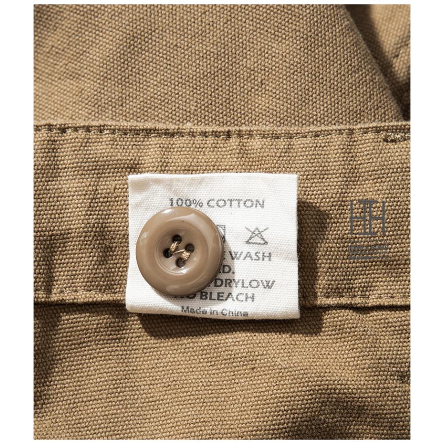 ショートカーゴパンツ メンズ ハーフパンツ 大容量ポケット 綿100％ キャンバス M42 カーキ 軍パン M-42 ミリタリーパンツ 短パン アウトドア 半ズボン 丈夫 | ホームアイホーム | 22