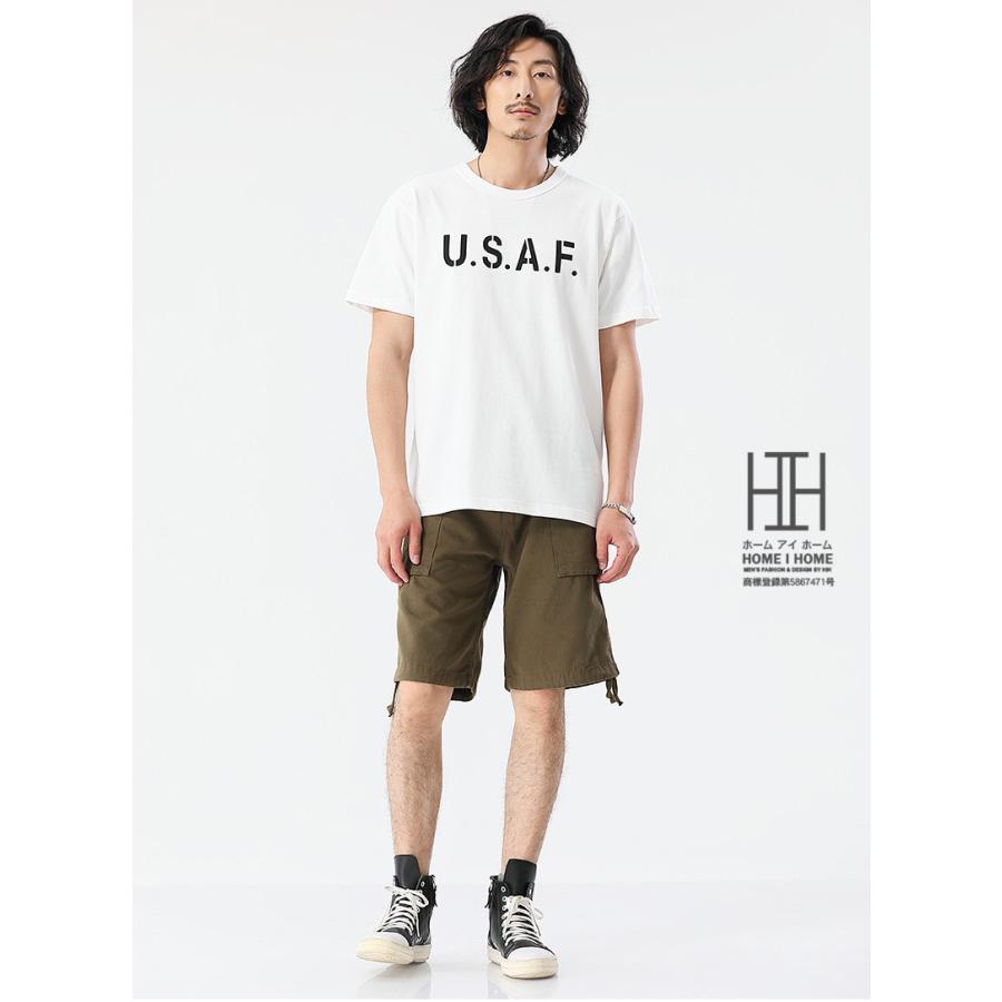 ショートカーゴパンツ メンズ ハーフパンツ 大容量ポケット 綿100％ キャンバス M42 カーキ 軍パン M-42 ミリタリーパンツ 短パン アウトドア 半ズボン 丈夫 | ホームアイホーム | 11