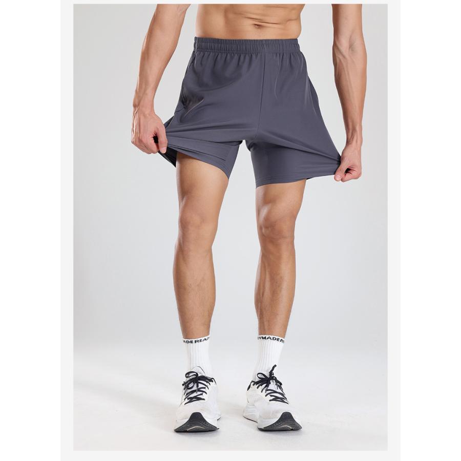 ハーフパンツ メンズ スポーツ 水陸両用 ストレッチ 接触冷感 ひんやり ドライ 吸汗速乾 ランニング ジャージ ジュニア ランニングウェア 短パン トレーニング | ブランド登録なし | 09