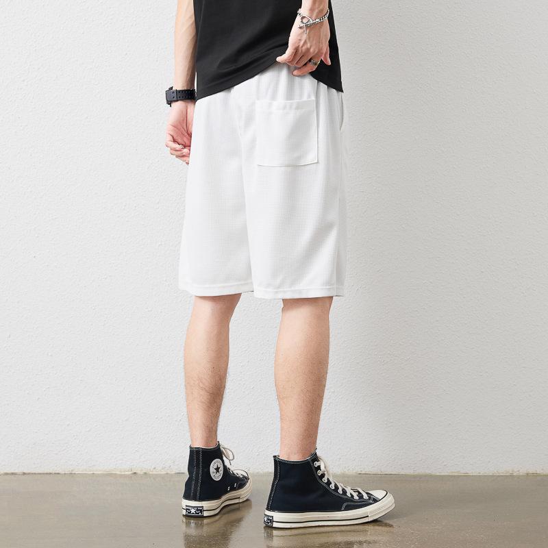 ハーフパンツ メンズ ショートパンツ 無地 ワッフル生地 スウェットパンツ ジャージ ゆったり スポーツ リラックス 夏 | ホームアイホーム | 05