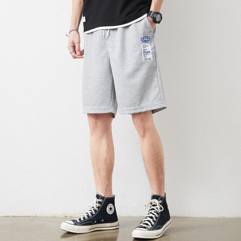 ハーフパンツ メンズ ショートパンツ 無地 ワッフル生地 スウェットパンツ ジャージ ゆったり スポーツ リラックス 夏 | ホームアイホーム | 03