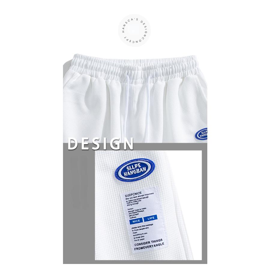 ハーフパンツ メンズ ショートパンツ 無地 ワッフル生地 スウェットパンツ ジャージ ゆったり スポーツ リラックス 夏 | ホームアイホーム | 07