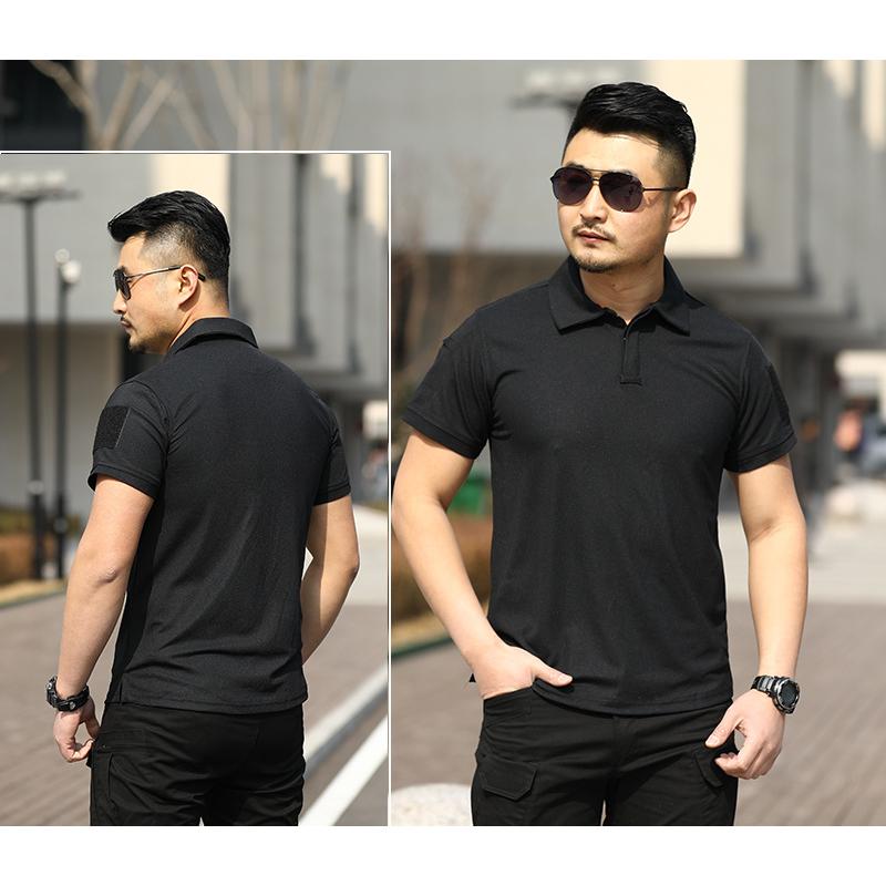 ミリタリーシャツ ポロシャツ 半袖 メンズ 無地 吸汗速乾スポーツウェア 通気 シンプル 襟付き アウトドア アミー トレーニング スポーツ ゴルフ | ホームアイホーム | 07