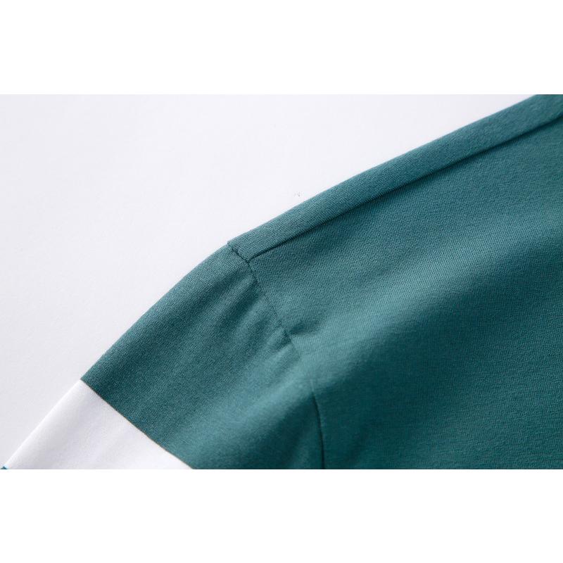 ゴルフウェア ポロシャツ メンズ ビジポロ 半袖 ボーダー柄 ストレッチ カラー配色 父の日 スリム ビジネス 夏シャツ トップス テニス スポーツ サマー | ホームアイホーム | 08