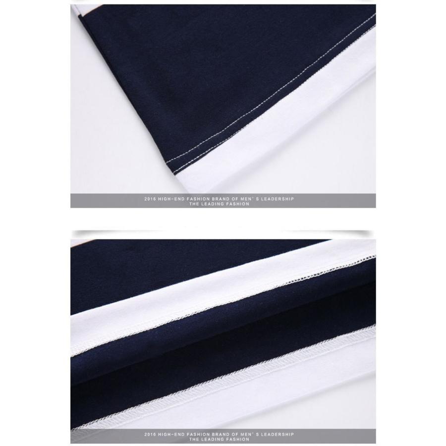 ポロシャツ 半袖 ボーダー メンズ 英字 カジュアル 刺繍 通気性 ゴルフウェア ポロ 涼しい 夏 | ホームアイホーム | 12