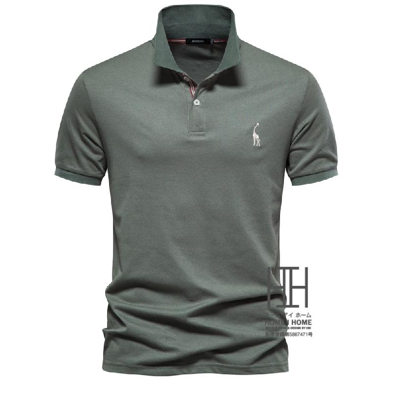 ポロシャツ メンズ 半袖 大きいサイズ ボタンダウン ゴルフ 立ち襟 刺繍入り ワンポイント おしゃれ アメカジ スポーツ カジュアル サマー 夏 夏服 トップス | ホームアイホーム