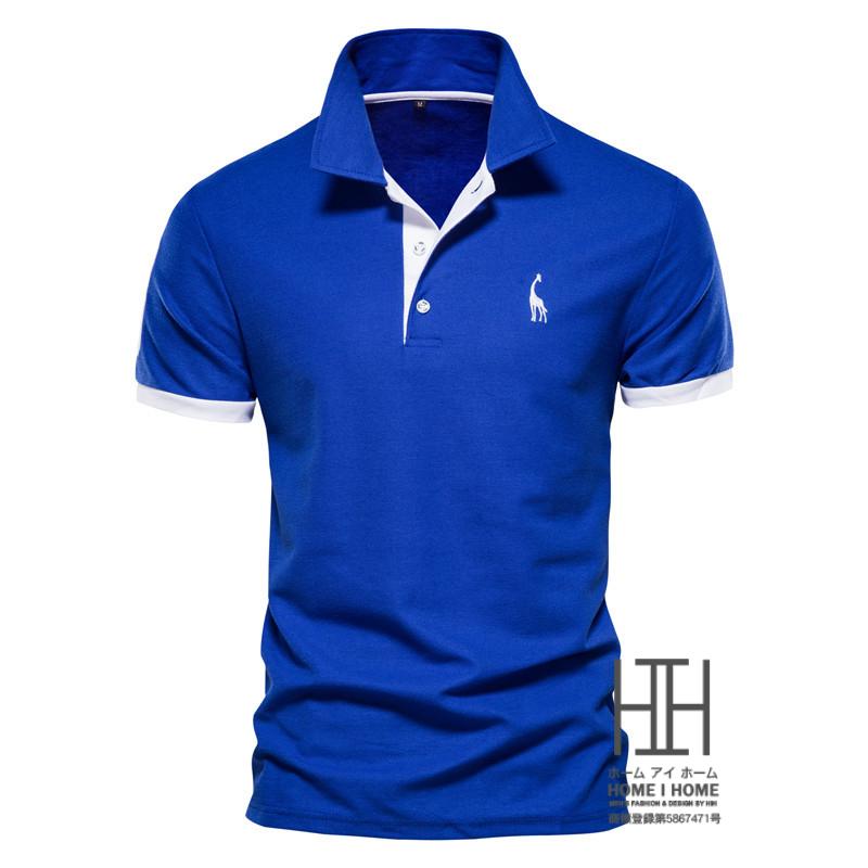 ポロシャツ メンズ 半袖 ボタンダウン ゴルフ 刺繍入り ワンポイント おしゃれ カラー配色 ビジポロ 大きい スポーツ カジュアル サマー 夏 夏服 トップス | ホームアイホーム | 05