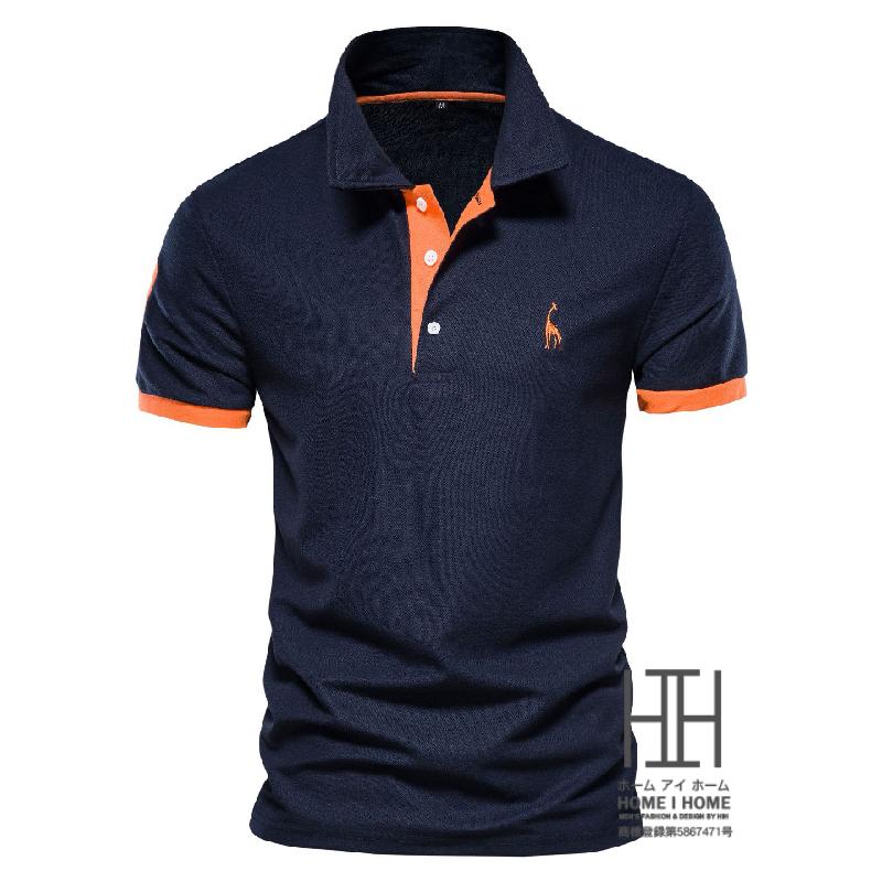 ポロシャツ メンズ 半袖 ボタンダウン ゴルフ 刺繍入り ワンポイント おしゃれ カラー配色 ビジポロ 大きい スポーツ カジュアル サマー 夏 夏服 トップス | ホームアイホーム | 03