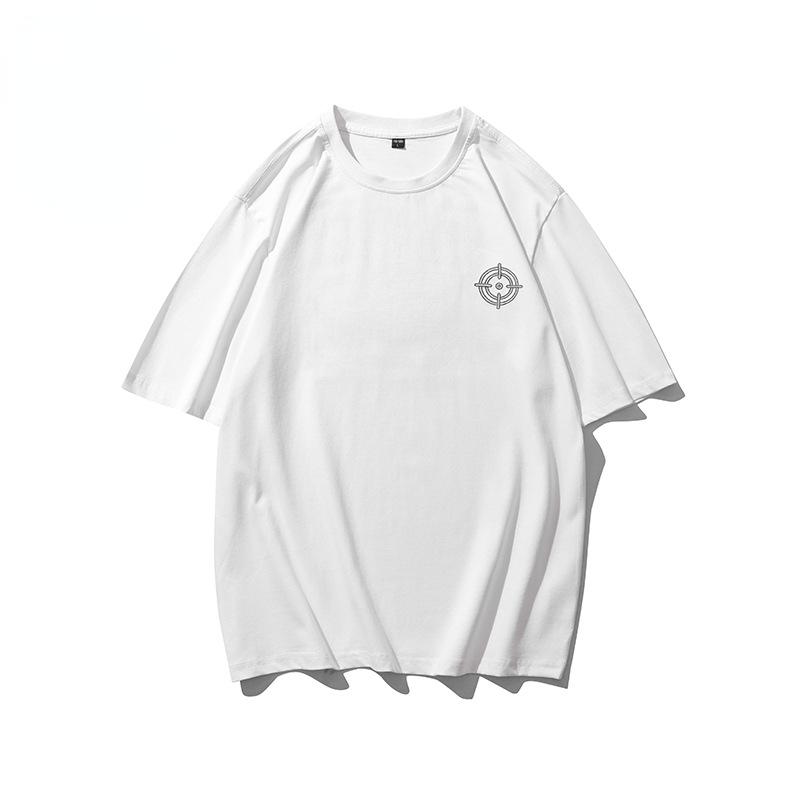 tシャツ 半袖 メンズ 刺繍入り オシャレ 通気吸汗 半袖tシャツ 丸首 カットソー レディース トップス 夏 白 黒 | ホームアイホーム | 04