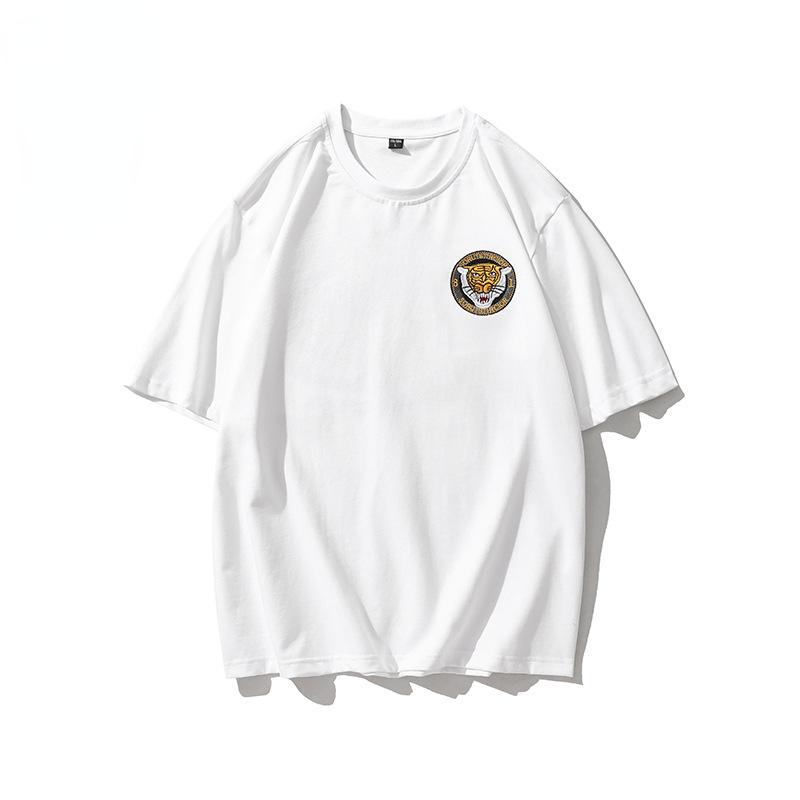 丸首tシャツ 刺繍入り メンズ 半袖 オシャレ 通気 綿t 吸汗 半袖tシャツ カットソー トップス 夏 白 黒 | ホームアイホーム | 03