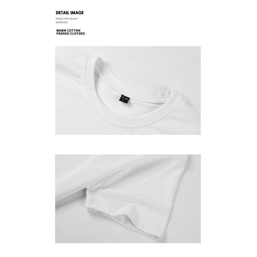 丸首tシャツ 刺繍入り メンズ 半袖 オシャレ 通気 綿t 吸汗 半袖tシャツ カットソー トップス 夏 白 黒 | ホームアイホーム | 08