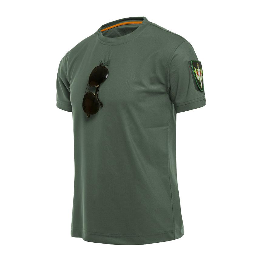 ジム Tシャツ ミリタリー系 メンズスポーツウェア 吸汗速乾 半袖tシャツ 通気 シンプル 無地 クルーネック アウトドア アミー トレーニング | ホームアイホーム | 02