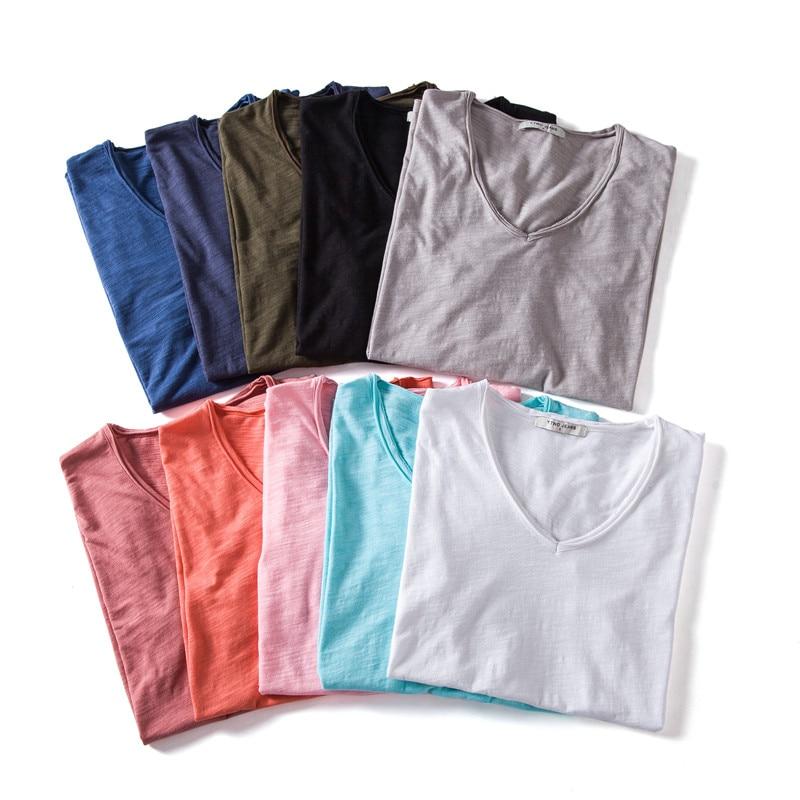 Vネック Tシャツ 半袖 メンズ 竹レーヨン シンプル 涼しい 無地 プルオーバー 夏 竹素材 バンブーレーヨン トップス 男性 インナー オールシーズン | ホームアイホーム | 11